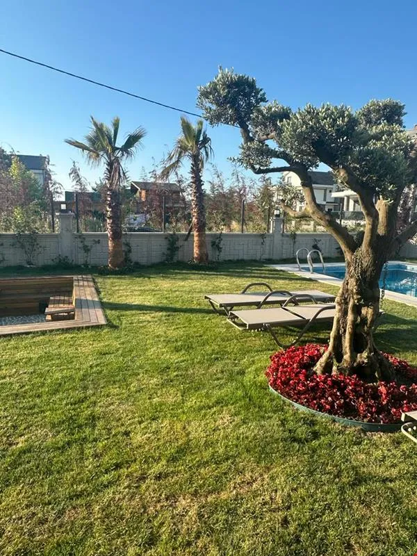 Bahçe ve havuz köşesi